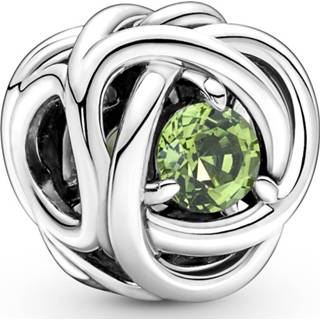 👉 Bedel donkergroen groen One Size array Pandora 790065C03 Spring Green Eternity Circle zilver-kristal 5700302964547