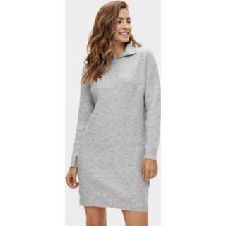 👉 Gebreide jurk XS vrouwen grijs 'Petra' 5715111827495