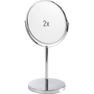 👉 Spiegel zilver One Size vrouwen Orange85 Make up - Dubbelzijdig Vergroot Draaibaar Spiegeltje Dames Beauty Cosmetica 8720289410483