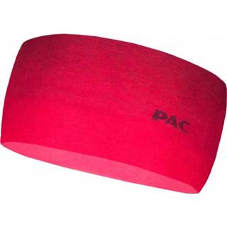 Hoofdband rood roze One Size uniseks P.A.C. - Ocean Upcycling Headband maat Size, rood/roze 4251708154557