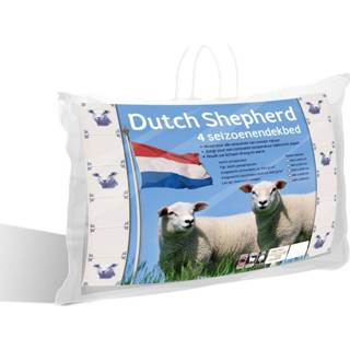 👉 Dekbed wit wool One Size Dutch Shepherd - 4-seizoenen 200x200 cm 8717752014422