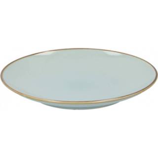 👉 Dinerbord keramiek steen One Size Color-Blauw TOM 26 x 3 cm mintblauw 8711252163413