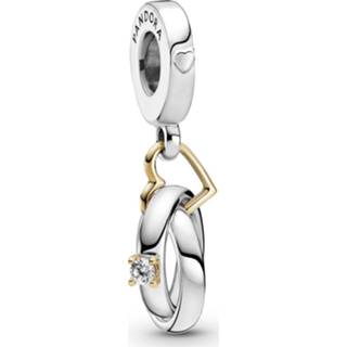 👉 One Size array Pandora People 799319C01 Hangbedel Two Tone Wedding Rings zilver-goud 5700302916560
