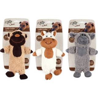 👉 All For Paws Lambswool Cuddle Crackler - Hondenspeelgoed 27.5x18.5x9.7 cm Assorti 847922031015