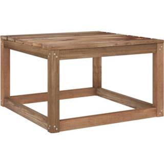 Terrastafel bruin grenenhout Vidaxl Tuintafel Pallet 60x60x36,5 Cm Geïmpregneerd 8720286333112