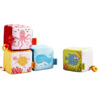 👉 Houten blok polyester Haba Zachte Blokken Zeewereld Junior 4-delig 4010168255927