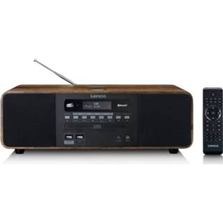 👉 Draagbare radio hout Stereo Dab+/ Fm Radio, Cd, 2 Usb, Bluetooth, Qi En Afstandsbedienung Lenco Dar-051wd 8711902066156