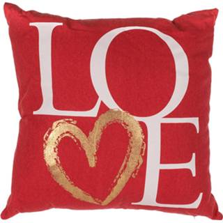 👉 Sierkussen rood Valentijn Cadeau Love 40 X Cm - Sierkussens 4029811461257