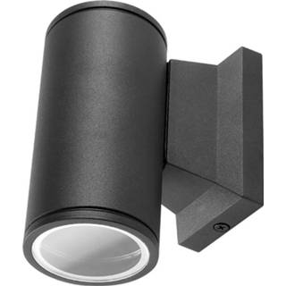 👉 Buitenlamp zwart aluminium Led Tuinverlichting - Aigi Wally Down Gu10 Fitting 1-lichts Mat Rond 6013931597574