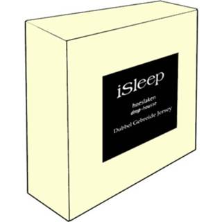 👉 Topper hoeslaken Isleep Dubbel Jersey Combed Yarn - 180x200/210 Cm Crème 7434043484443