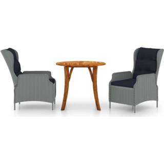 👉 Tuinset grijs Vidaxl 3-delige Lichtgrijs 8720286409114