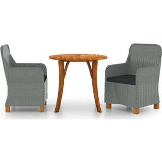 👉 Tuinset grijs Vidaxl 3-delige Lichtgrijs 8720286409152