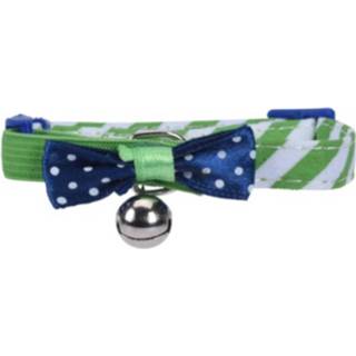 👉 Kattenhalsband groen nylon Cats Collection Met Belletje 31 Cm 8719817778720