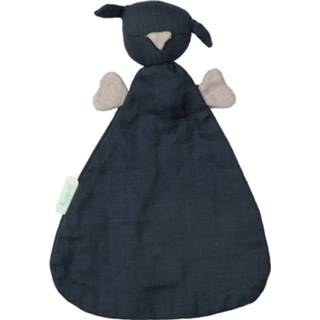 👉 Knuffeldoek blauw Hoppa - Muslin Uit Tetra Hugo Navy Blue 5407005386590