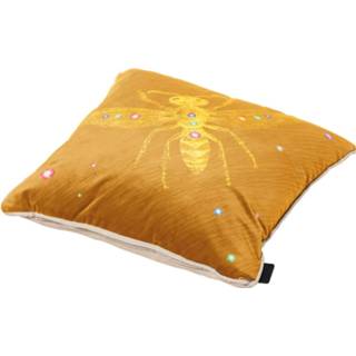 👉 Sierkussen geel Madison - Velvet Insect Yellow 45x45 8713229286149