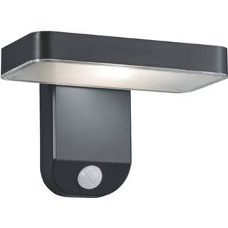 👉 Buitenlamp zwart kunststof Led Solar Tuinverlichting - Wandlamp Trion Escarino Zonne-energie Bewegingssensor 4w Mat 7445932263278
