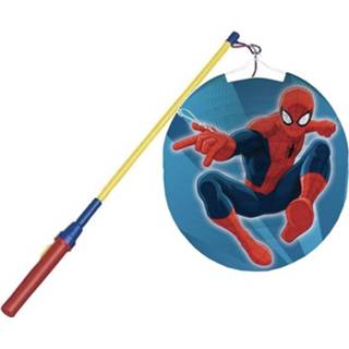 👉 Lampion Marvel Spiderman Ronde 25 Cm Met Lampionstokje - Feestlampionnen 8720147279061