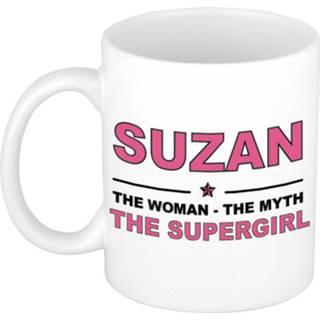 👉 Mok active vrouwen Suzan The woman, myth supergirl collega kado mokken/bekers 300 ml