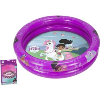 👉 Zwembad paars PVC meisjes Kopen Opblaaszwembad Nella De Ridder Prinses 90 Cm 8715232178954