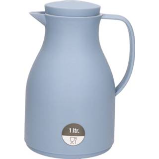👉 Isoleerkan blauw Isoleerkan/koffiekan 1 Liter Met Drukknop - Thermoskannen 8720276202121