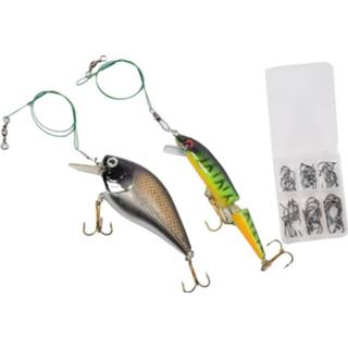 👉 Kunstaas Set Hard - Draadgeleiders Inbegrepen 2 Stuks Vissen Lokken Snoek Snoekbaars Maat 12-10-8-6-4-2 8751668433212