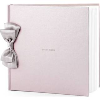 👉 Gastenboek roze parel Receptie - Gastenboeken 8719538056084