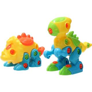 👉 Dinosaurus Banzaa Bouw Je Eigen Dino Set 2 Stuks - Constructie Triceratops & T-rex 7434003966934
