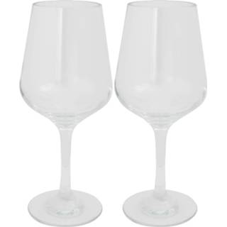 👉 Wijnglas witte kunststof glas Set Van 2x Stuks Onbreekbare Camping Wijnglazen Voor Wijn 290 Ml - Feest 8718685014572