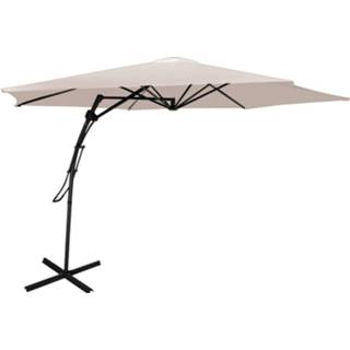 Zweefparasol Relaxwonen - Push-up Ø300cm Creme Stevige Kwaliteit 8720094245164