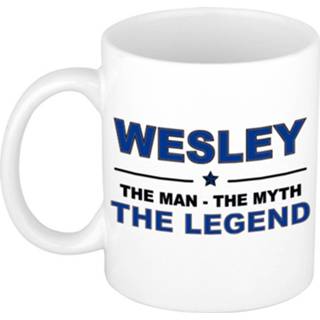 Wesley The man, myth legend verjaardagscadeau mok beker keramiek active mannen 10208104 Beker keramiek active mannen Wesley The man, myth legend verjaardagscadeau mok / 300 ml