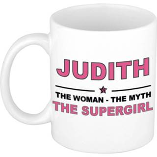 👉 Mok active vrouwen Judith The woman, myth supergirl collega kado mokken/bekers 300 ml