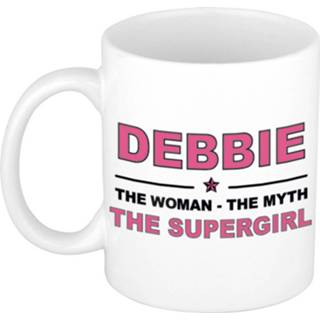 👉 Mok active vrouwen Debbie The woman, myth supergirl collega kado mokken/bekers 300 ml