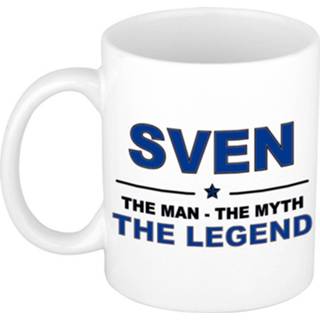 👉 Beker keramiek active mannen Serge The man, myth legend verjaardagscadeau mok / 300 ml