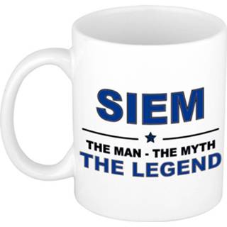 👉 Beker keramiek active mannen Siem The man, myth legend verjaardagscadeau mok / 300 ml