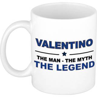 Beker keramiek active mannen Valentino The man, myth legend verjaardagscadeau mok / 300 ml