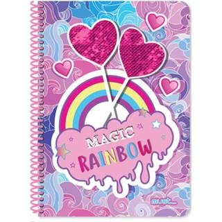 👉 Notitieboek paars roze papier meisjes Must Hearts A4 Paars/roze 90 Vellen 8720585140602