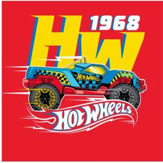 Handdoek rood katoen jongens Hot Wheels 30 X Cm 5902689472305