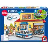 👉 Legpuzzel blauw Schmidt Politiehelikopter Junior 60 Stukjes 4001504563516