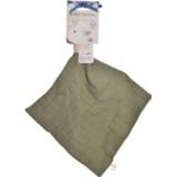 👉 Knuffeldoek groen wit rubber Tikiri Knuffeldoekje Zebra Junior 25 X 23 Cm Groen/wit 4792247008272