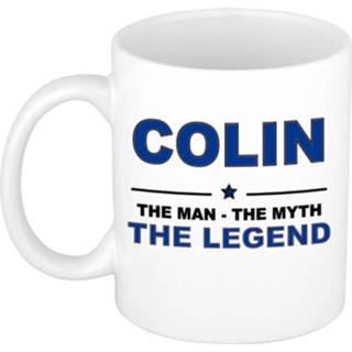 👉 Beker keramiek active mannen Colin The man, myth legend verjaardagscadeau mok / 300 ml