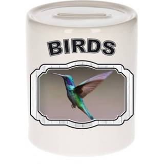 👉 Spaarpot kinderen Dieren Kolibrie Vogel Vliegend - Birds/ Vogels Spaarpotten 9 Cm 8720276879378