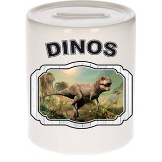 👉 Dinosaurus kinderen Dieren Stoere T-rex Spaarpot - Dinosaurs/ Dinosaurussen Spaarpotten 9 Cm 8720276879224