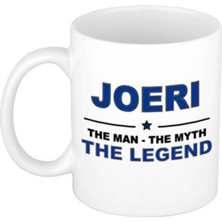 👉 Beker keramiek active mannen Joeri The man, myth legend verjaardagscadeau mok / 300 ml