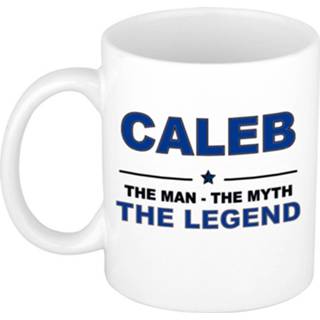 👉 Beker keramiek active mannen Caleb The man, myth legend verjaardagscadeau mok / 300 ml