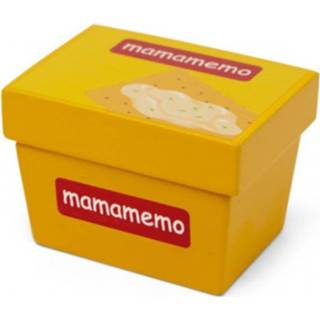 Smeer kaas geel hout Mamamemo Speelgoedeten Smeerkaas Junior 10 X 13 Cm 5706798855925