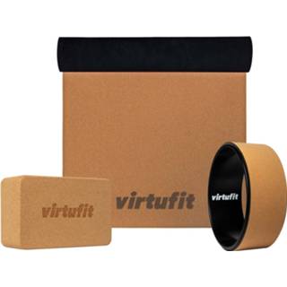 👉 Yoga kit kurk active VirtuFit Premium - 3-Delig Ecologisch