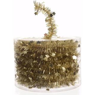 👉 Kerstboom goud Christmas Gold Decoratie Sterren Slinger 700 Cm - Kerstslingers 8719538313088