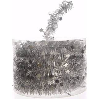 👉 Kerstboom zilver Christmas Silver Decoratie Sterren Slinger 700 Cm - Kerstslingers 8719538313026