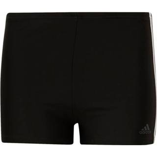 👉 Adidas - Kid's Fit Boxers 3-Stripes - Zwembroek maat 176, zwart