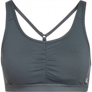 👉 Adidas - Women's STO MS Good Training Designed4Training - Sportbeha maat L - Cup: A-C, grijs/purper/zwart